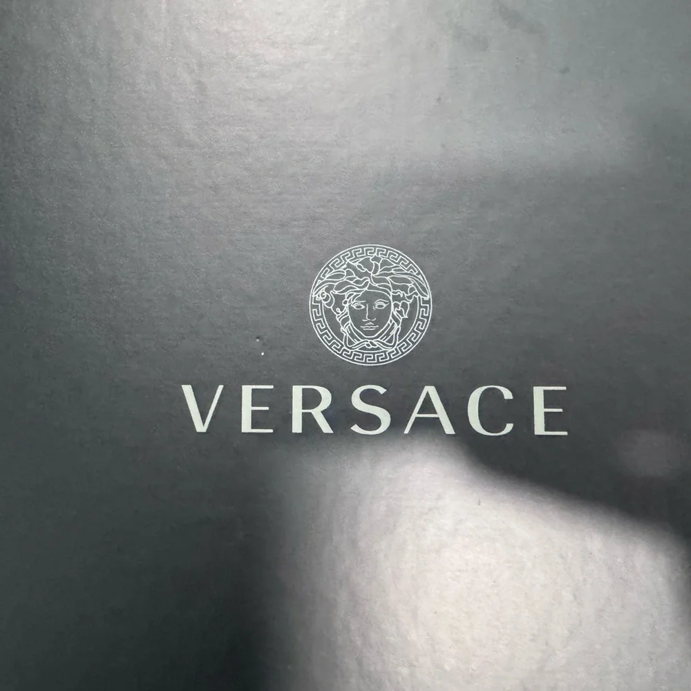 Versace Greco White and Black Men's Sneakers - Picture 4 of 4